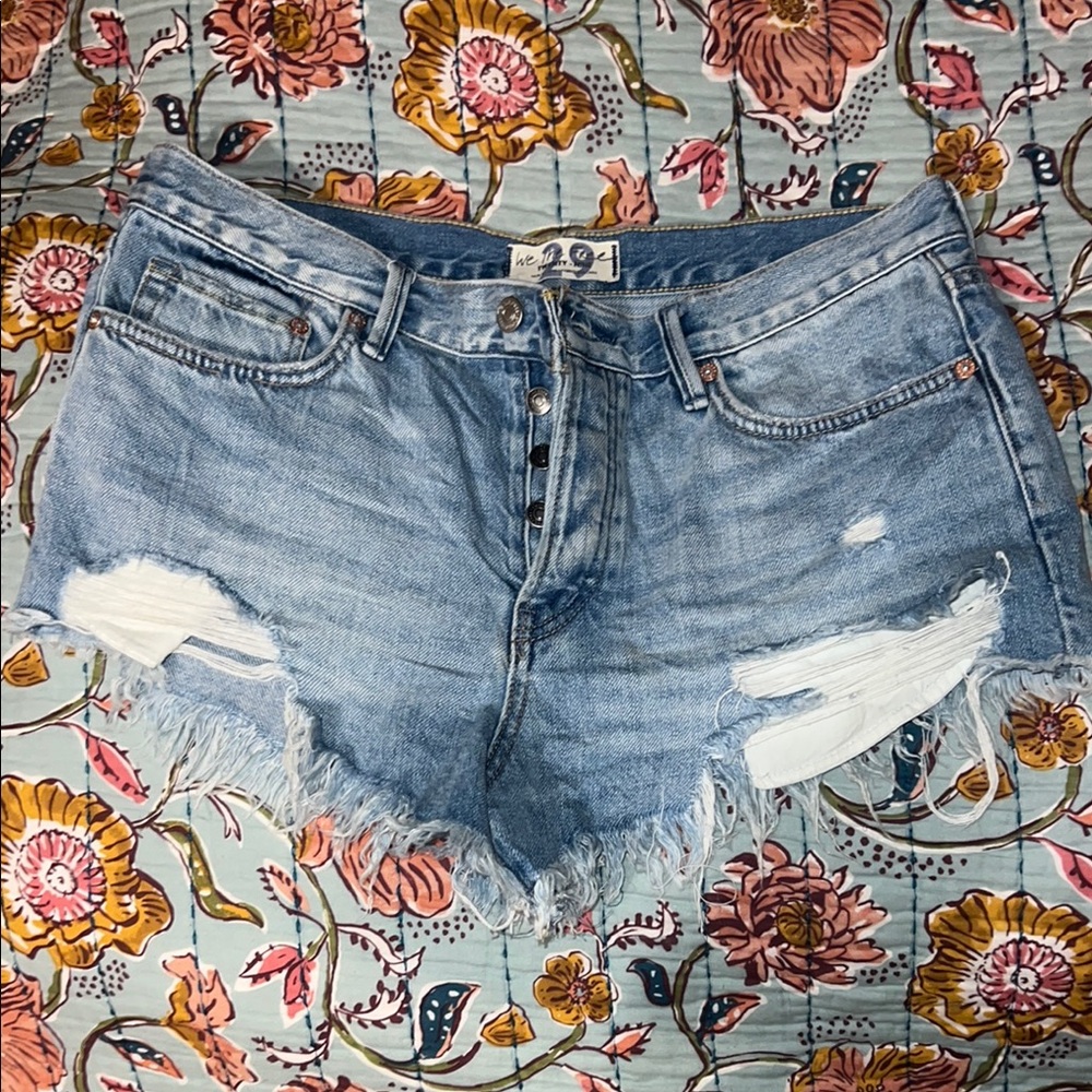 We the free Distressed Denim Shorts